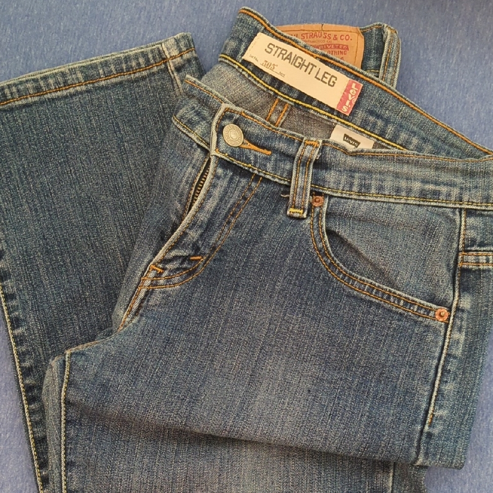 Levi's Denim Straight Leg Jeans